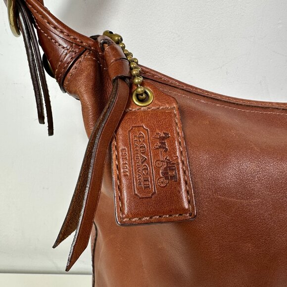 Vintage Coach 11422 Brown Bucket Shoulder Bag Purse - Picture 2 of 13